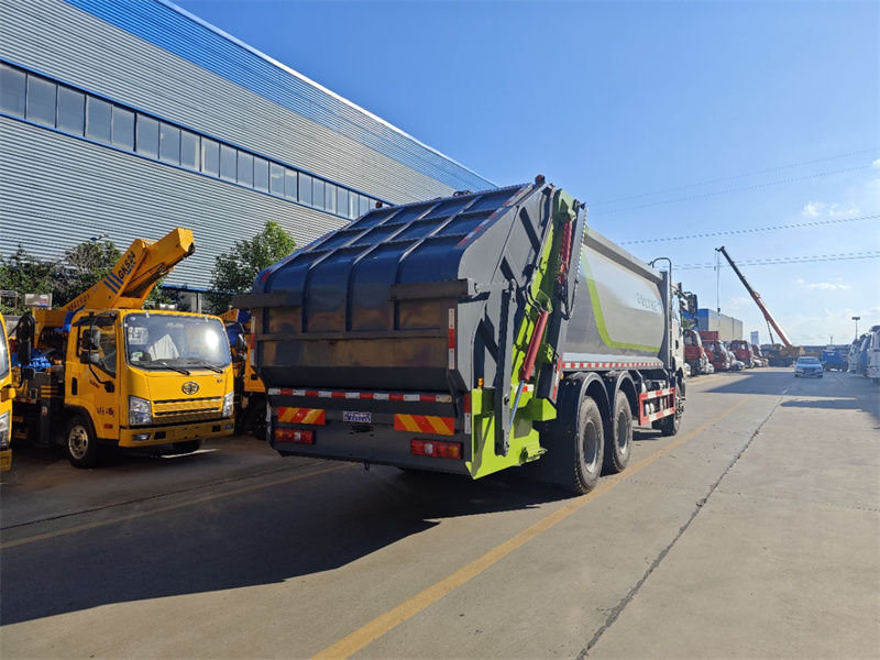 國(guó)六18立方陜汽德龍后雙橋 壓縮垃圾車(chē)
