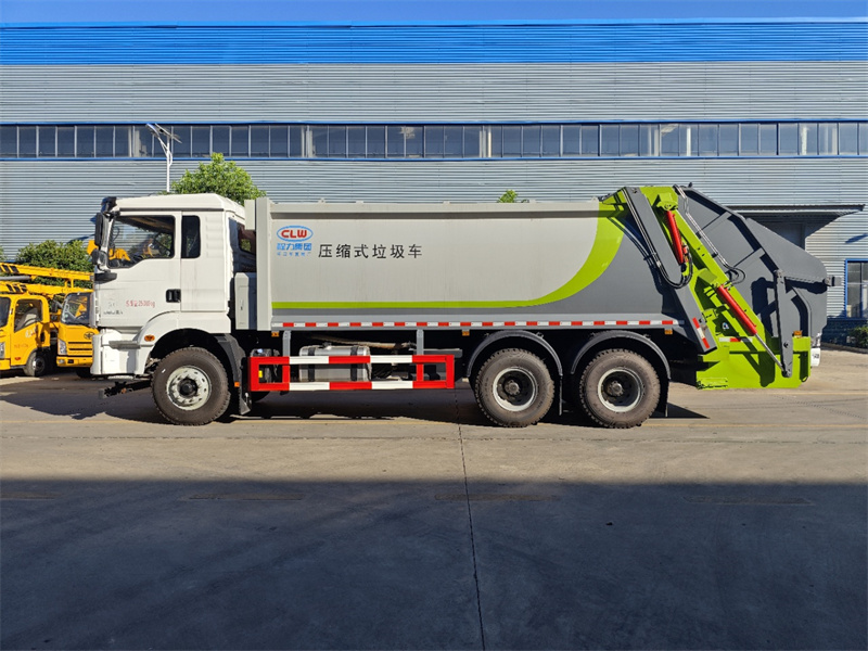 國(guó)六18立方陜汽德龍后雙橋 壓縮垃圾車(chē)
